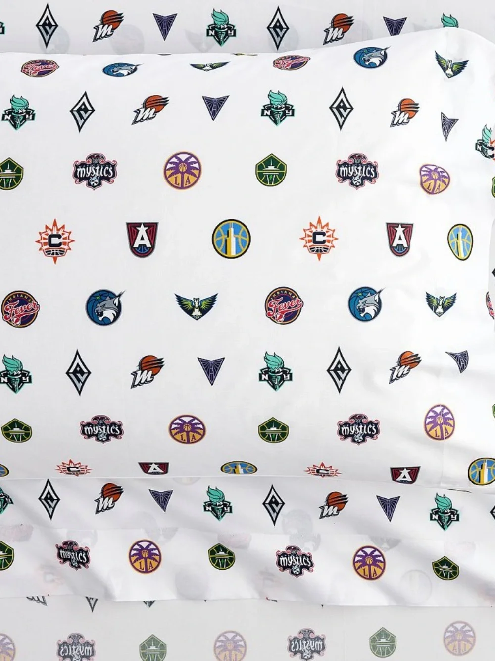 WNBA Logo Sheet Set Full Pottery Barn teen